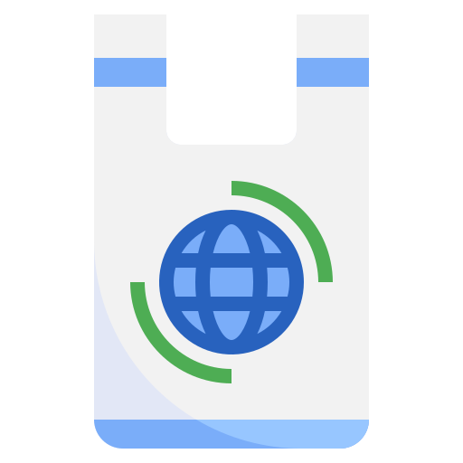 plastieken zak Surang Flat icoon