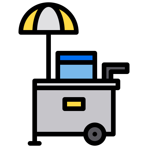 carrito de comida xnimrodx Lineal Color icono