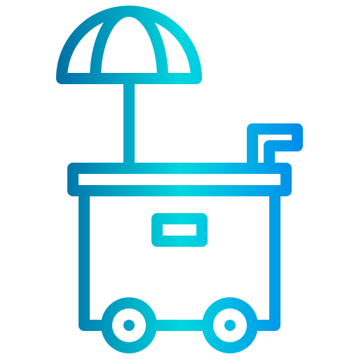 Food cart xnimrodx Lineal Gradient icon