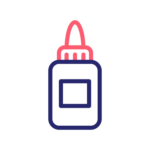 pegamento líquido Generic Outline Color icono