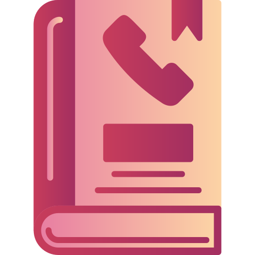 Phone book Generic Flat Gradient icon