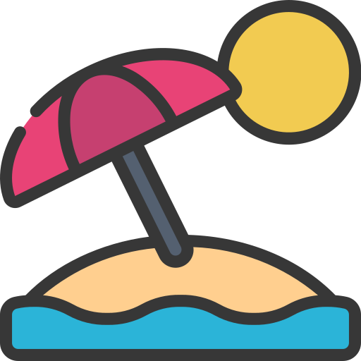 sommerstrand Generic Outline Color icon