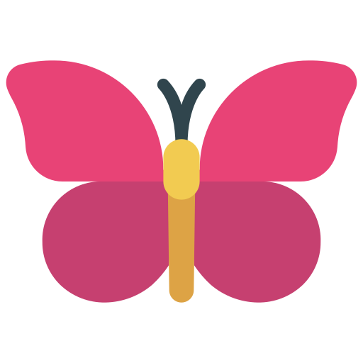 mariposa Generic Flat icono
