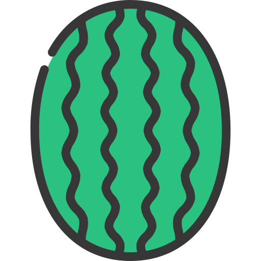 pastèque Generic Outline Color Icône