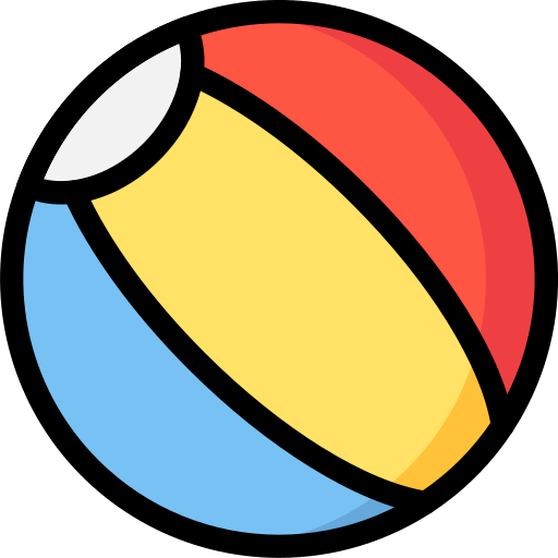 pallone da spiaggia Generic Outline Color icona