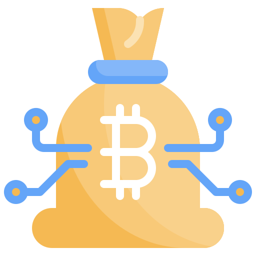 Bitcoin bag Generic Flat icon