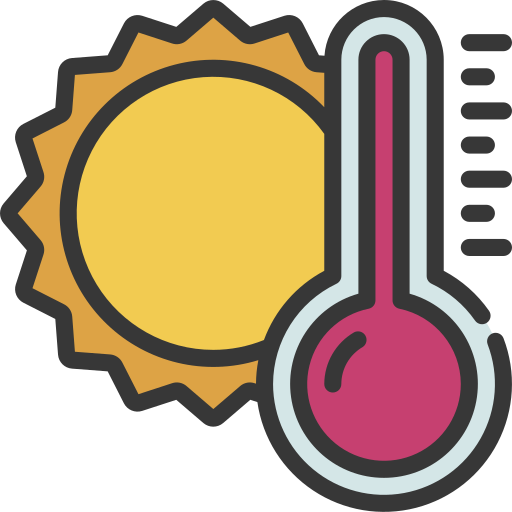 temps chaud Generic Outline Color Icône