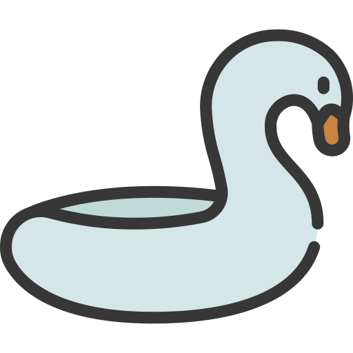 pato inflable Generic Outline Color icono
