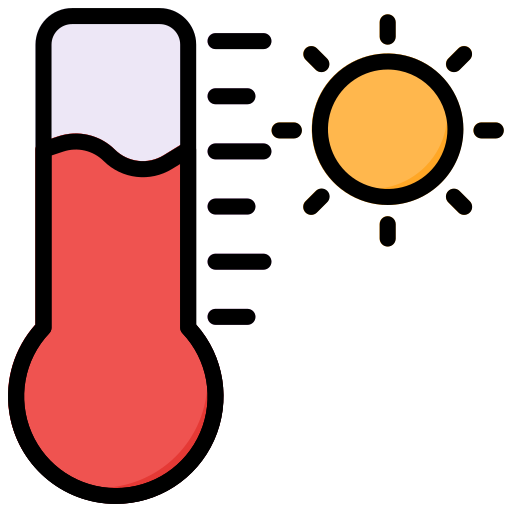 temperatura Generic Outline Color ikona
