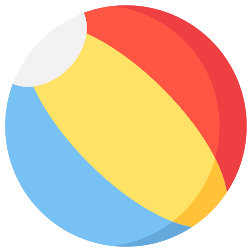 piłka plażowa Generic Flat ikona