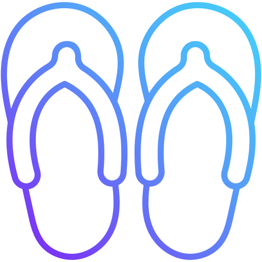 Flip flops Generic Gradient icon