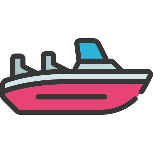 Speed boat Generic Outline Color icon