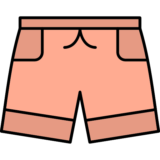 pantalones cortos Generic Thin Outline Color icono