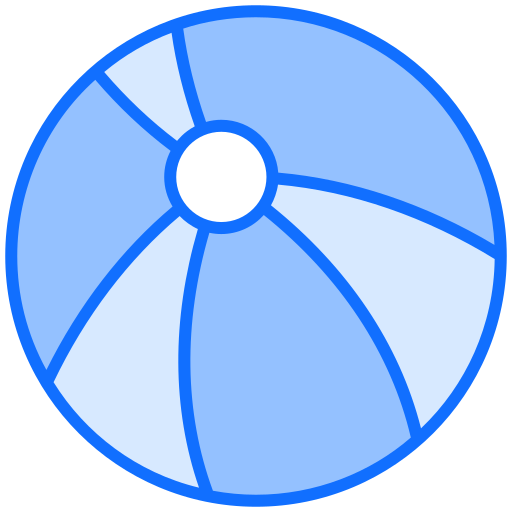 pelota de playa Generic Blue icono