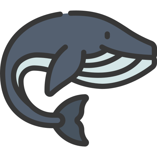 ballena Generic Outline Color icono