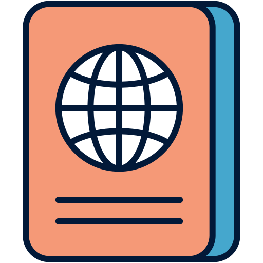 passaporto Generic Outline Color icona