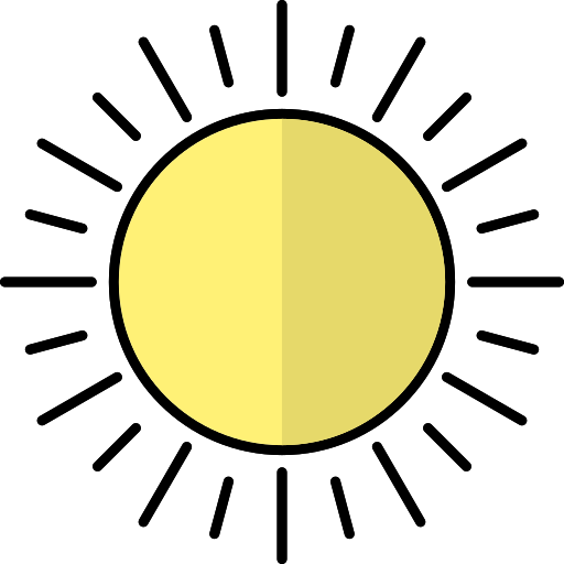 sonne Generic Thin Outline Color icon