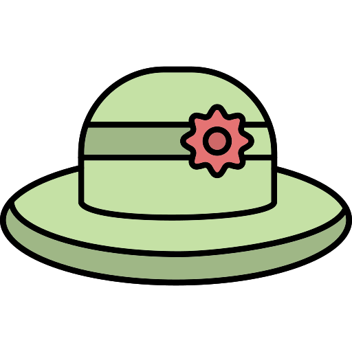 sombrero para el sol Generic Thin Outline Color icono