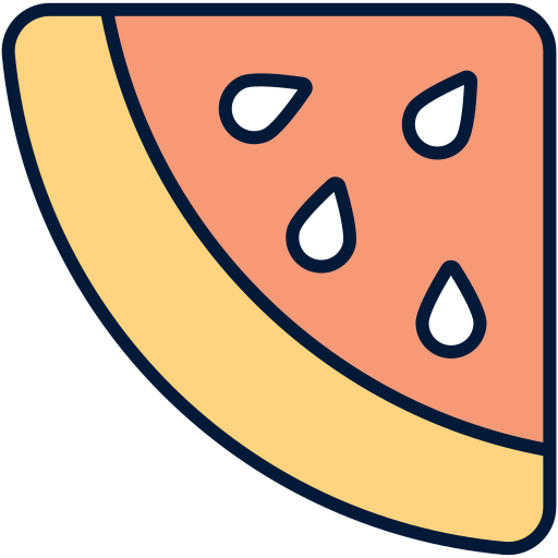 arbuz Generic Outline Color ikona