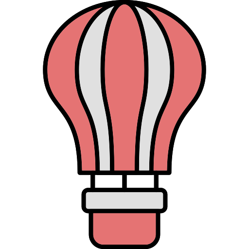 montgolfière Generic Thin Outline Color Icône
