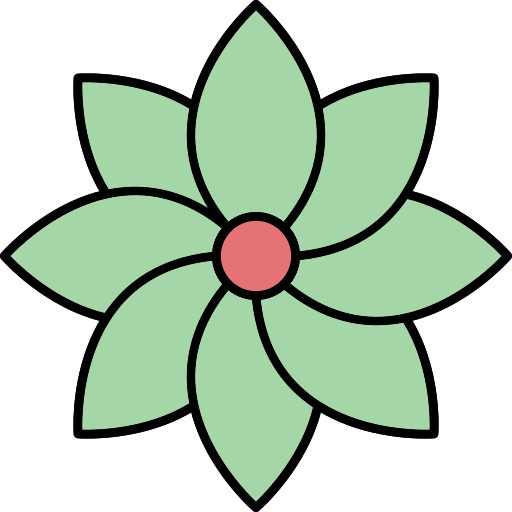 花 Generic Thin Outline Color icon