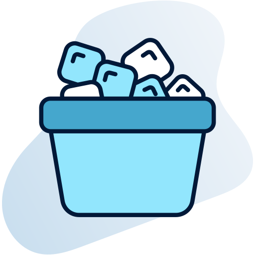 cubeta de hielo Generic Rounded Shapes icono