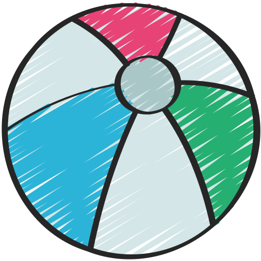 Beach ball Juicy Fish Sketchy icon