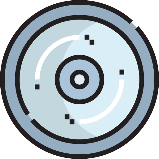 disque compact Detailed Straight Lineal color Icône