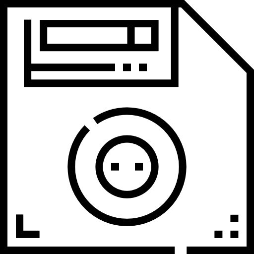 diskette Detailed Straight Lineal icon