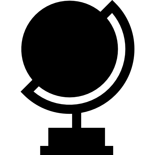 globo Basic Straight Filled icono