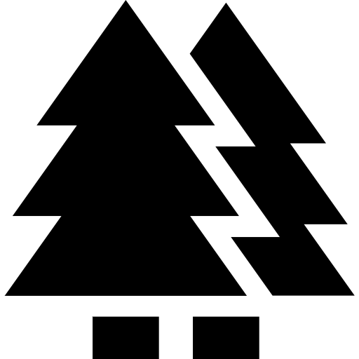 Árboles Basic Straight Filled icono