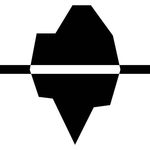 빙산 Basic Straight Filled icon