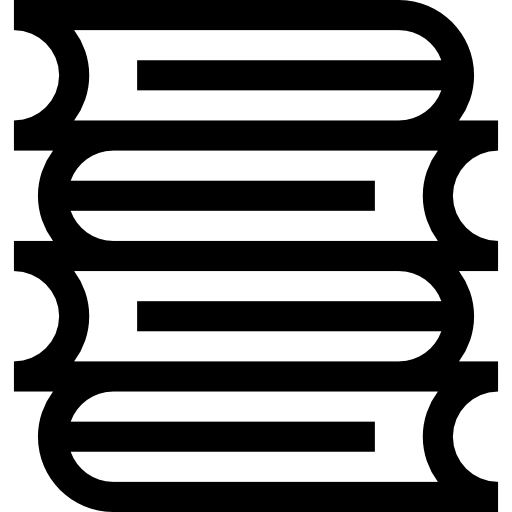 livres Basic Straight Lineal Icône