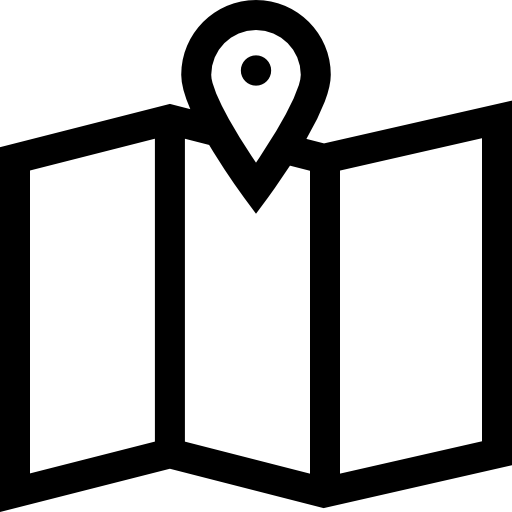 mapa Basic Straight Lineal Ícone