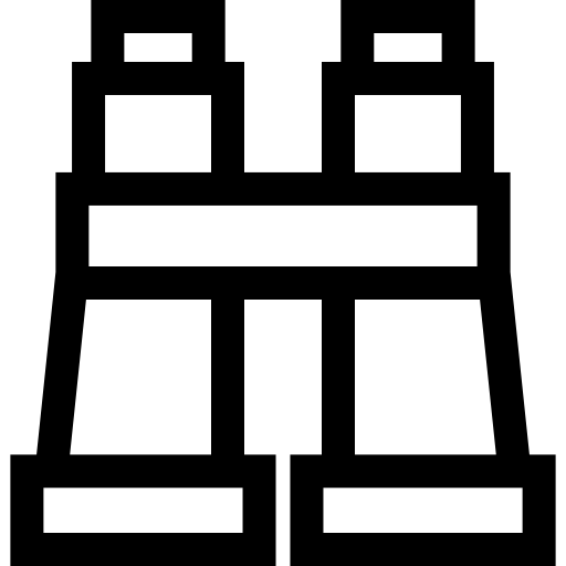 lornetka Basic Straight Lineal ikona