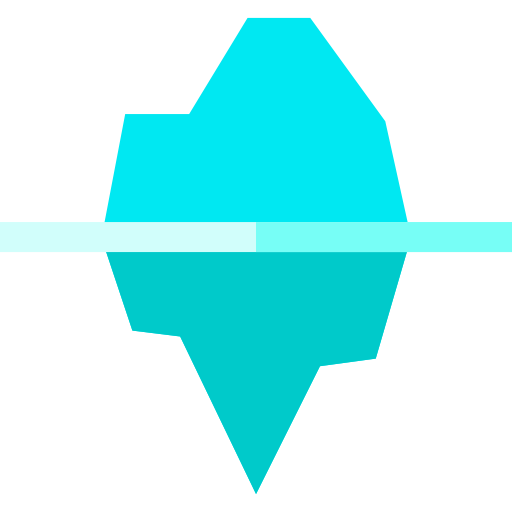 Iceberg Basic Straight Flat icon