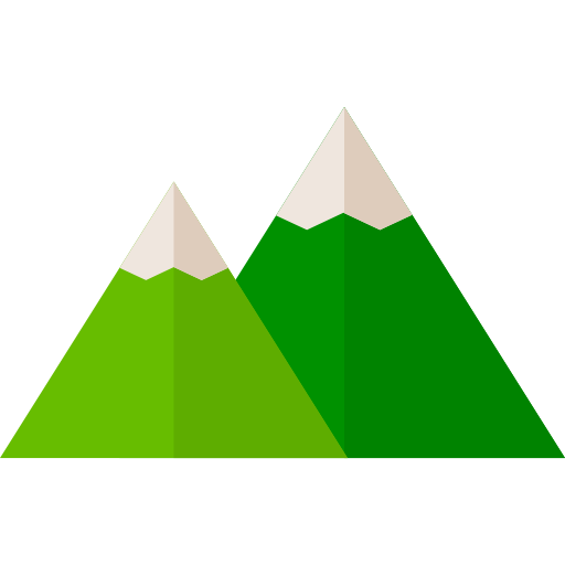 montañas Basic Straight Flat icono