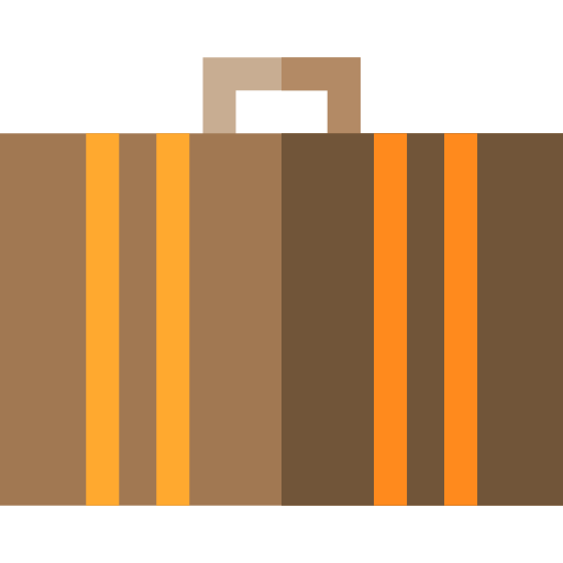 valise Basic Straight Flat Icône