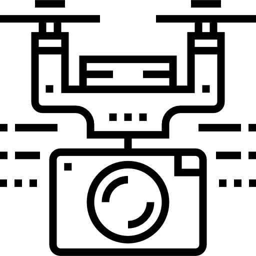 drone Detailed Straight Lineal icona