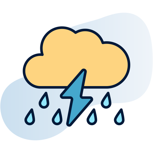 lluvia ligera Generic Rounded Shapes icono