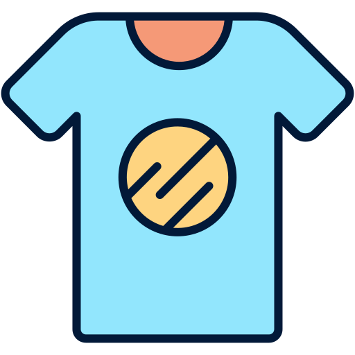 camisa de verano Generic Outline Color icono