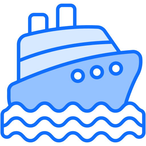 bateau de croisière Generic Blue Icône