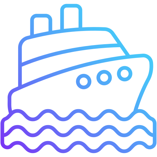 kreuzfahrtschiff Generic Gradient icon