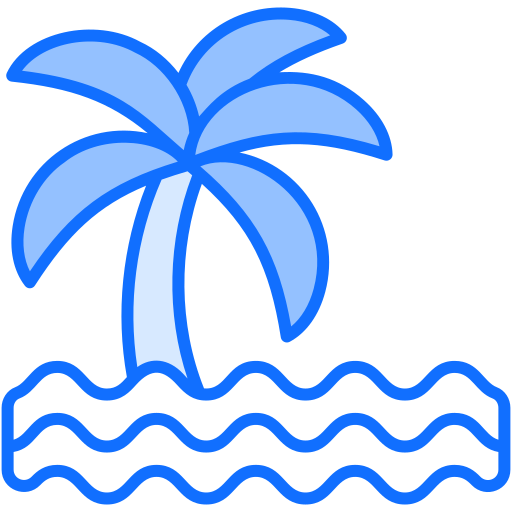 isole delle palme Generic Blue icona