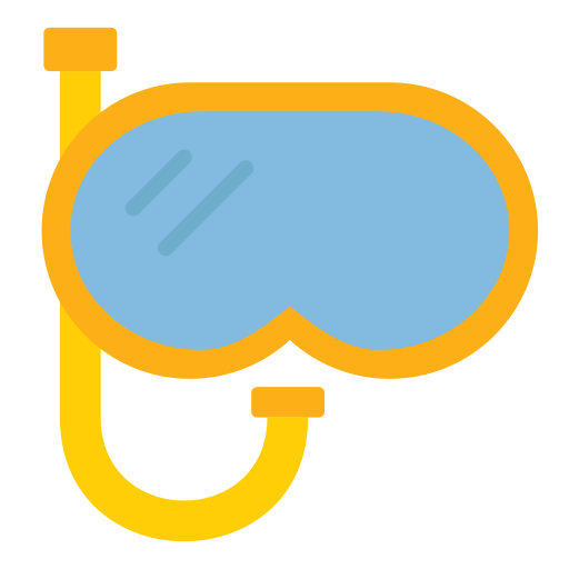 okulary do nurkowania Generic Flat ikona