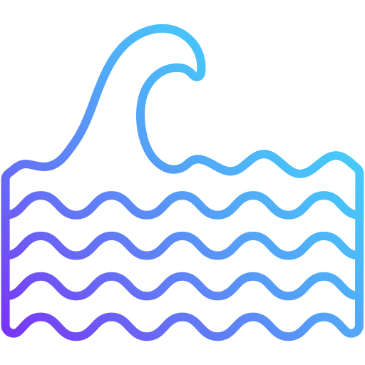 olas de agua Generic Gradient icono