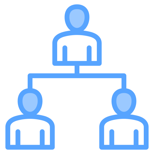 structure d'organisation Generic Blue Icône
