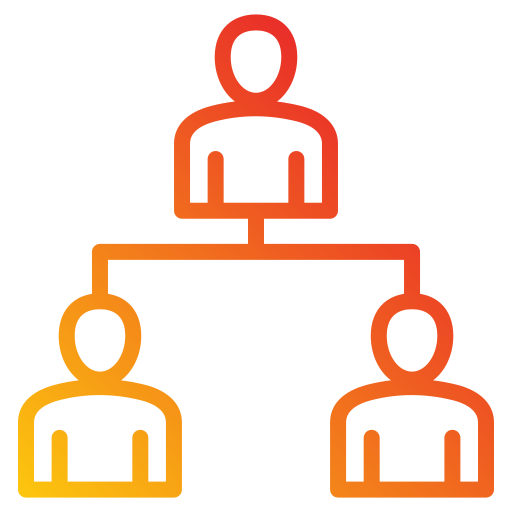 struktura organizacyjna Generic Gradient ikona