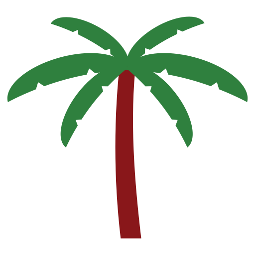 drzewo palmowe Generic Flat ikona