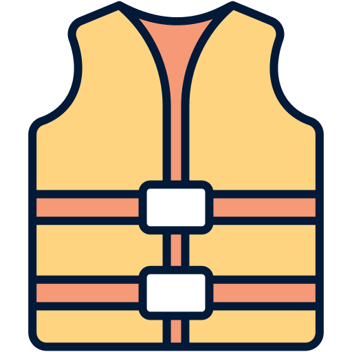 chaleco salvavidas Generic Outline Color icono